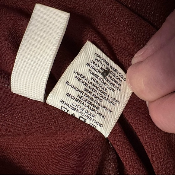 WRK Work Rest Karma Mens Henley Shirt Heather Burgundy Spruce Textured L - Picture 5 of 6